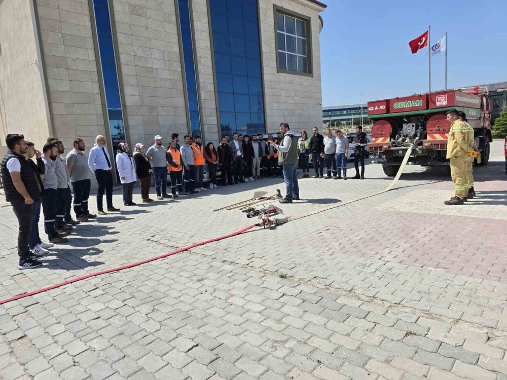 30 Ağustos Osb’de Orman Yangınlarıyla Mücadele Eğitimi