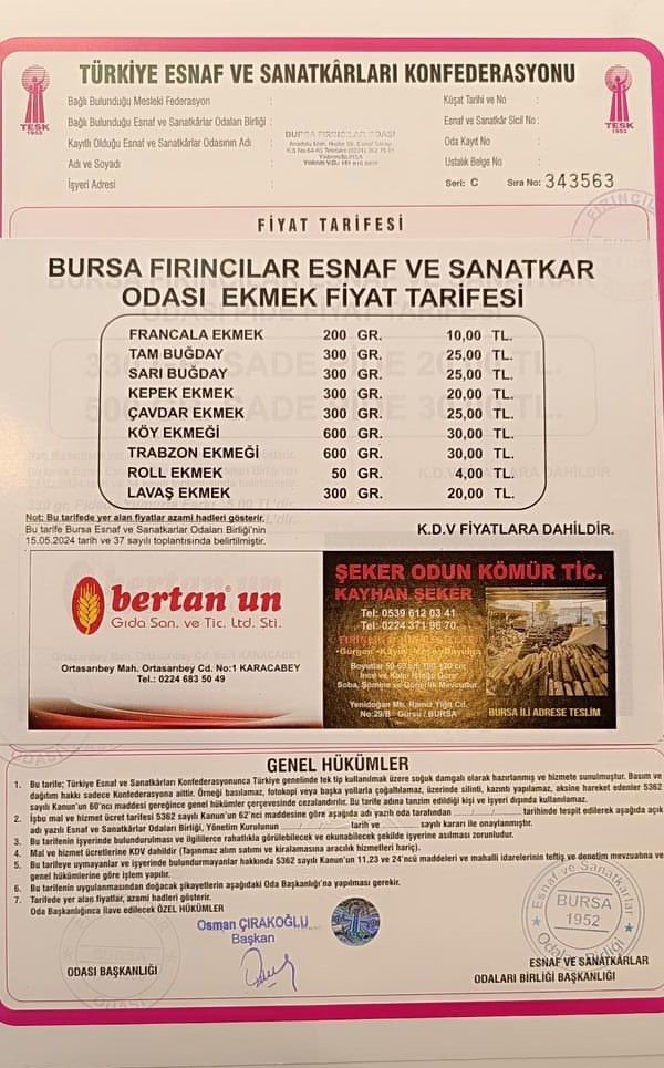 Ekmeğe Gizli Zam