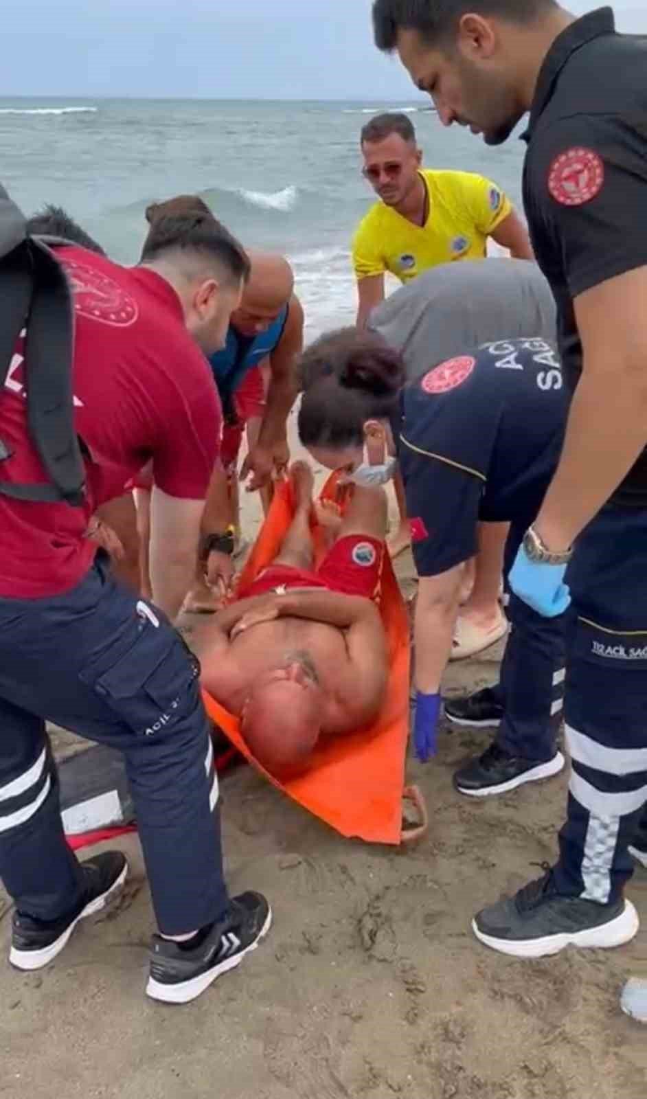 Cankurtaran Kontrolündeki Jet Ski Takla Attı