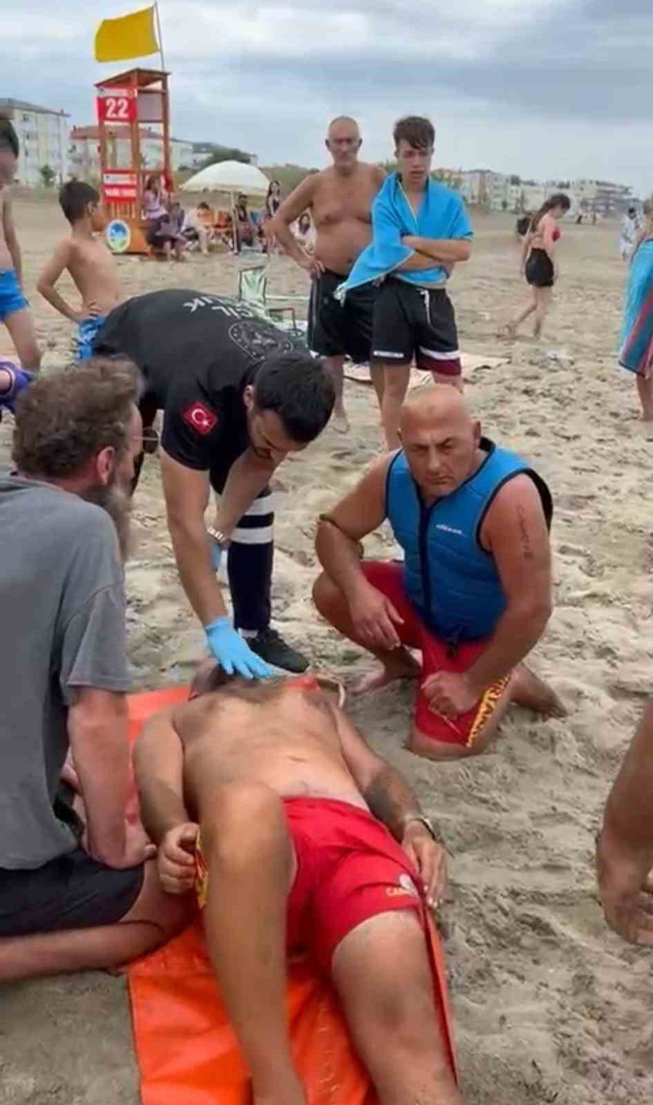 Cankurtaran Kontrolündeki Jet Ski Takla Attı