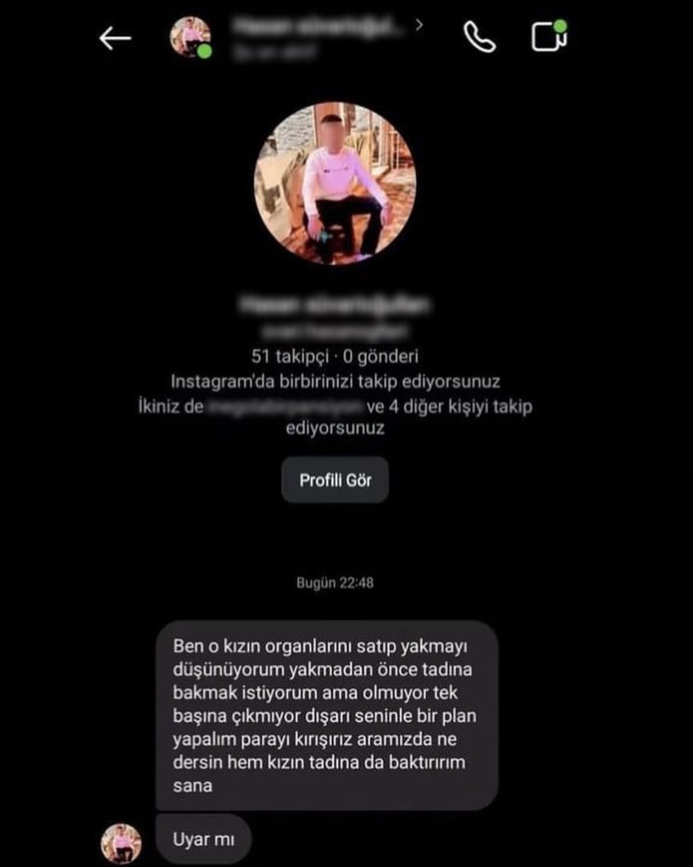 Kalaşnikofla 2 Genç Kızı Tehdit Eden Şüphelinin Mesajı Kan Dondurdu