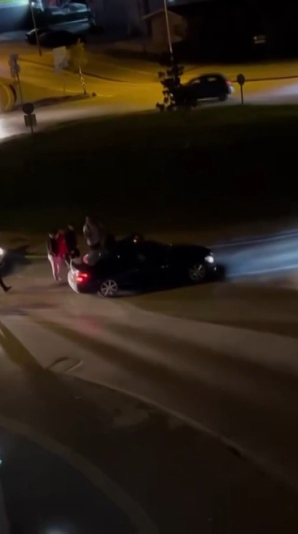 Drift Atan Magandalara Mahalleliler Dur Dedi
