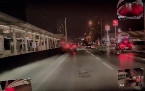 Makas Sonrası Kaza Kameraya Yansıdı