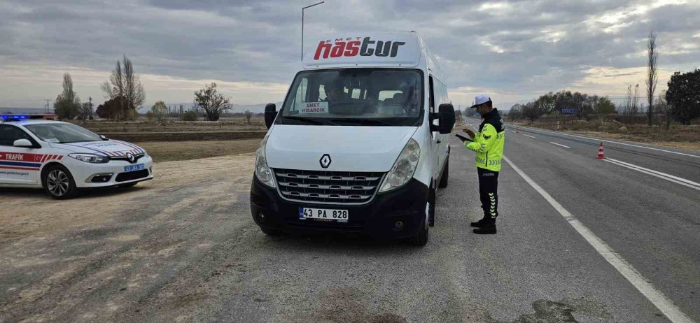 Kütahya’da Yük Ve Yolcu Taşımacılığına Yönelik Denetimler Yapıldı