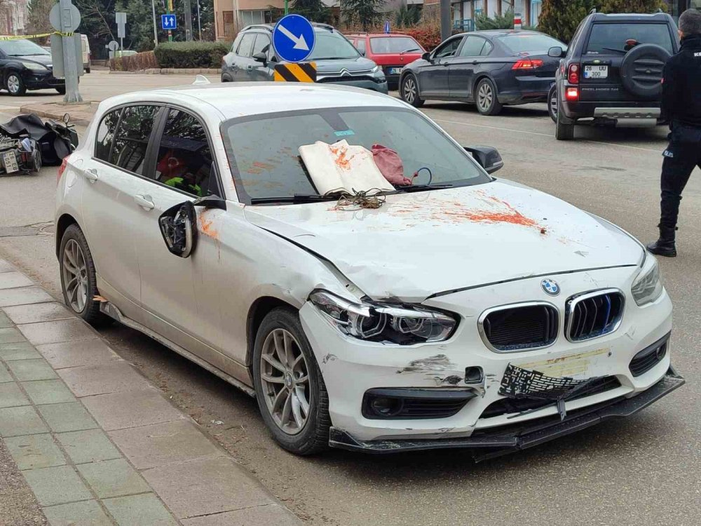 Kazada Motosiklet Sürücüsü Ağır Yaralandı