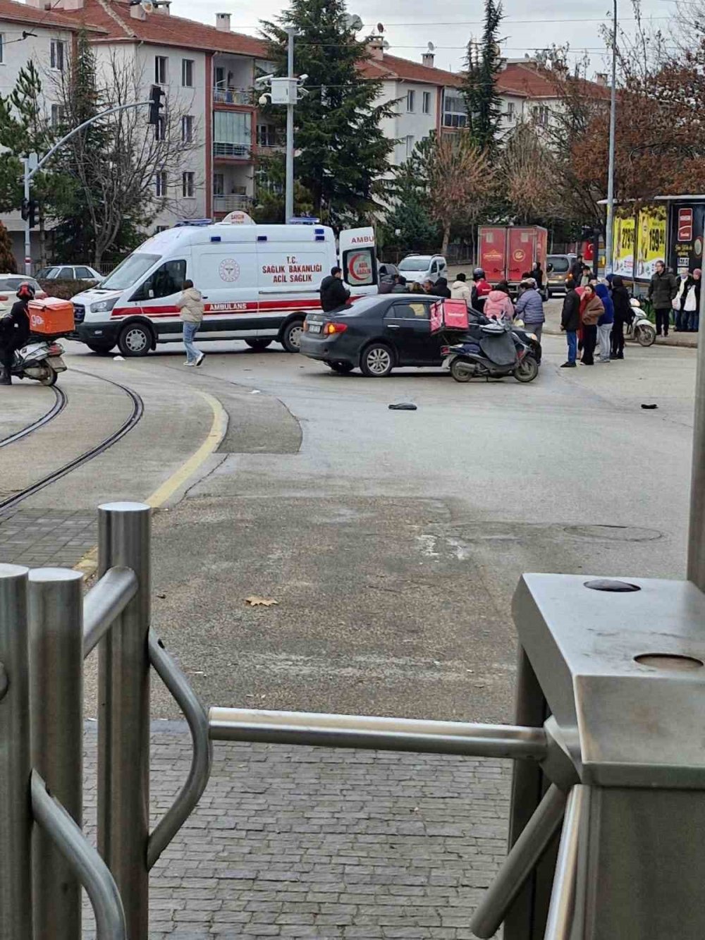 Kazada Motosiklet Sürücüsü Ağır Yaralandı