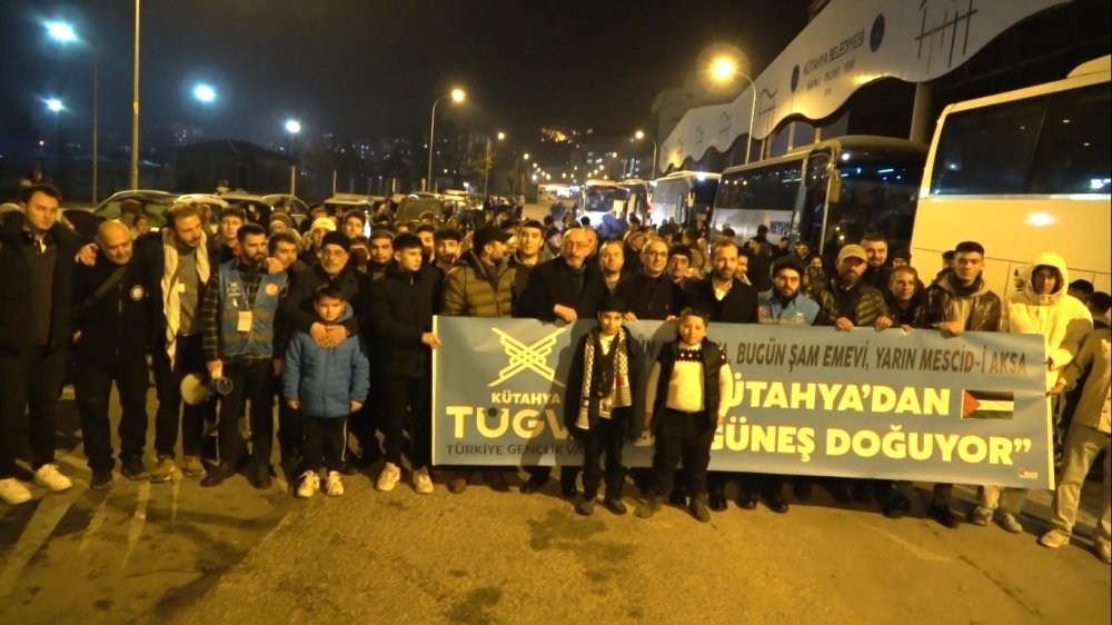 Filistin Buluşması İçin Kütahya’dan 600 Kişi Yola Çıktı