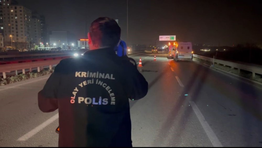 Motosiklet Vinçe Arkadan Çarptı