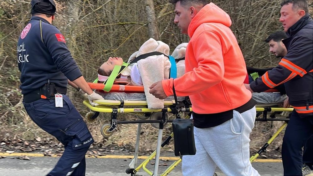 Yabancı Uyruklu Şahısların İçinde Bulunduğu Otomobil Ağaca Çarptı: 1 Yaralı