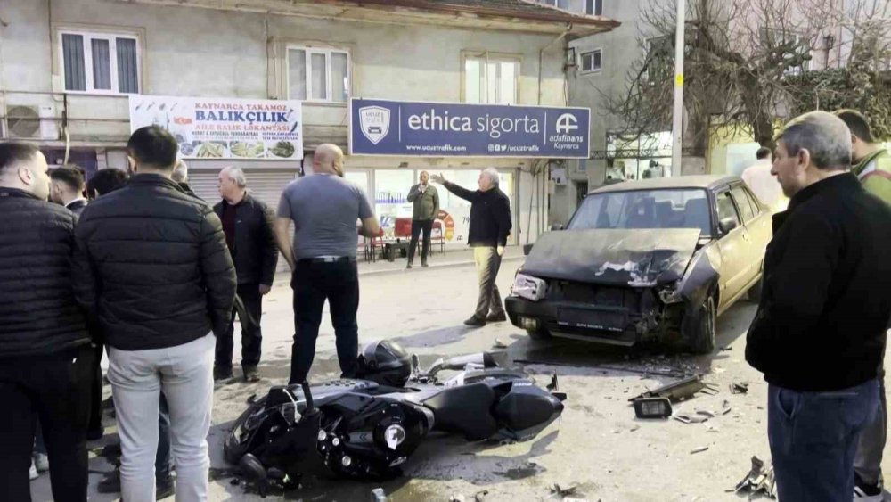 Kazada Yaralanan Sürücü Motosikletinin Derdine Düştü