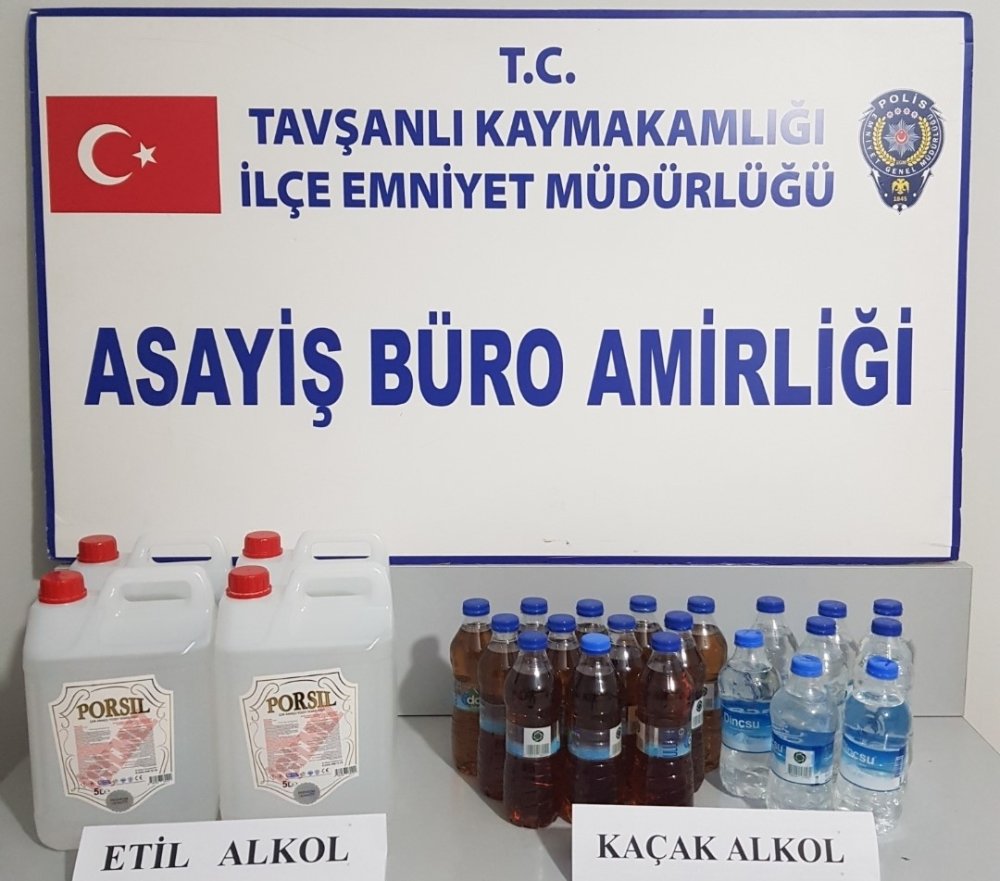 20 Litre Etil Alkol Ele Geçirildi