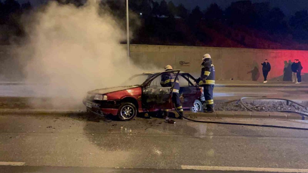 Yakıt Aldıktan Hemen Sonra Aracı Alev Aldı!