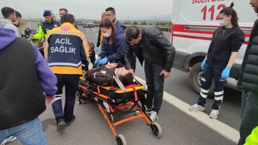 Otobanda Feci Motosiklet Kazası