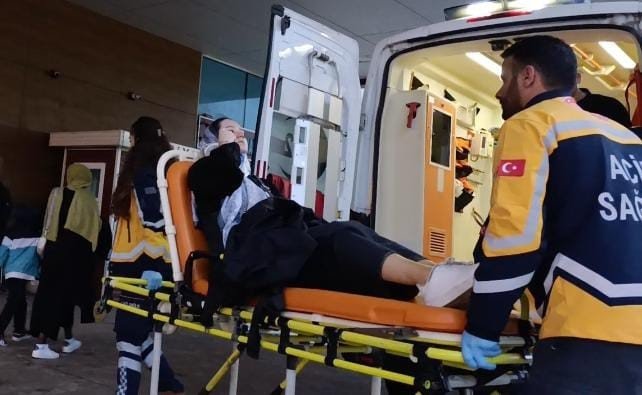 Kontrolden Çıkan Otomobil Kanala Devrildi: 2 Yaralı