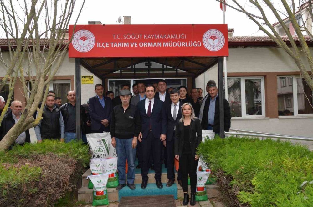Çiftçilere Yüzde 50 Hibeli Ayçiçeği Tohumu Dağıtıldı