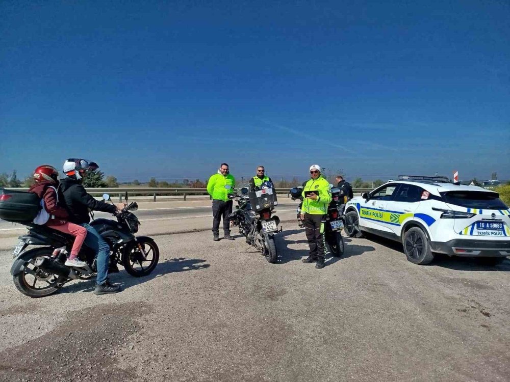 Kurallara Uymayan Motosikletlilere 52 Bin Lira Ceza