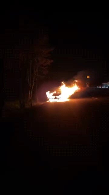 Otomobil Alev Topuna Döndü
