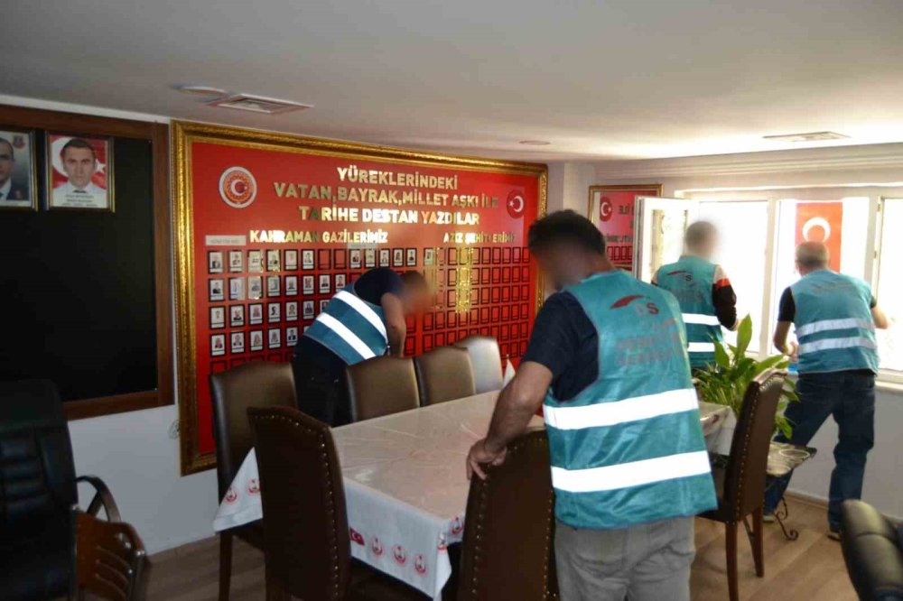 Hükümlülerden Şehit Aileleri Vakfı’nda Temizlik Desteği