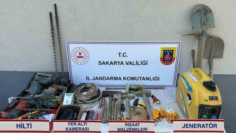 Kaçak Kazıya Jandarmadan Suçüstü Operasyon