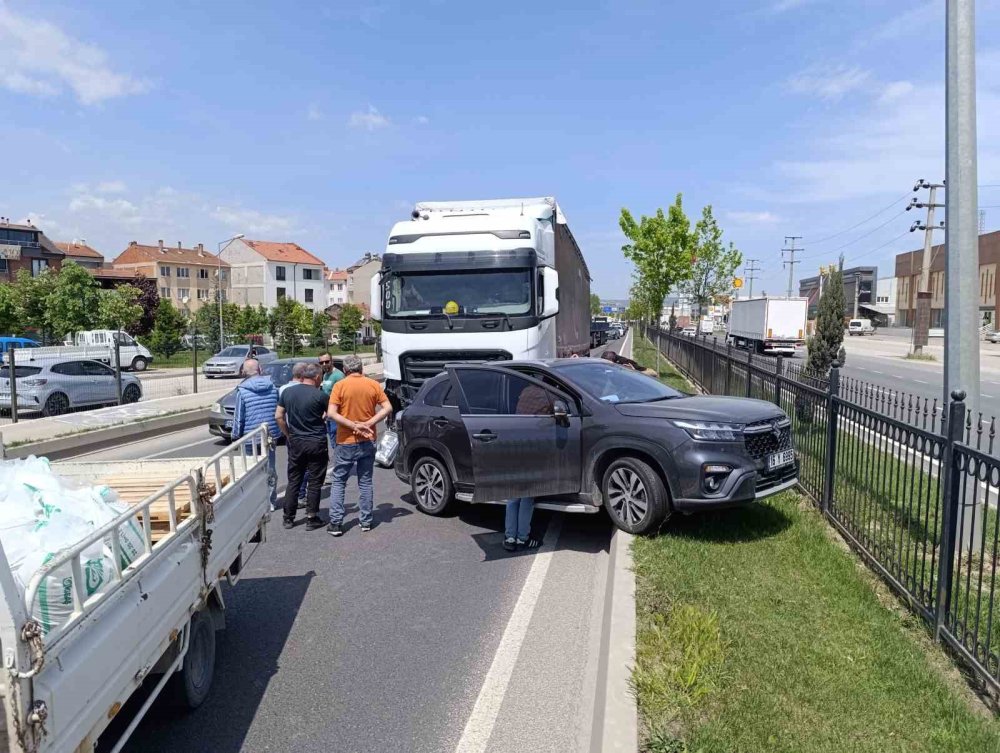 Tırla Cip Çarpıştı: 1 Yaralı