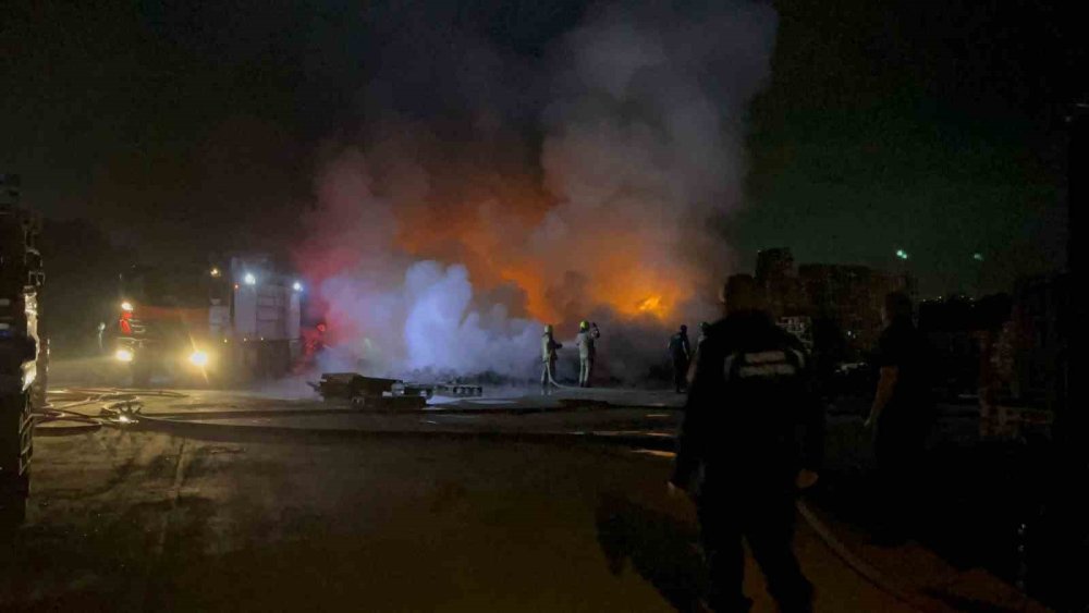 Palet Fabrikası Alevlere Teslim Oldu