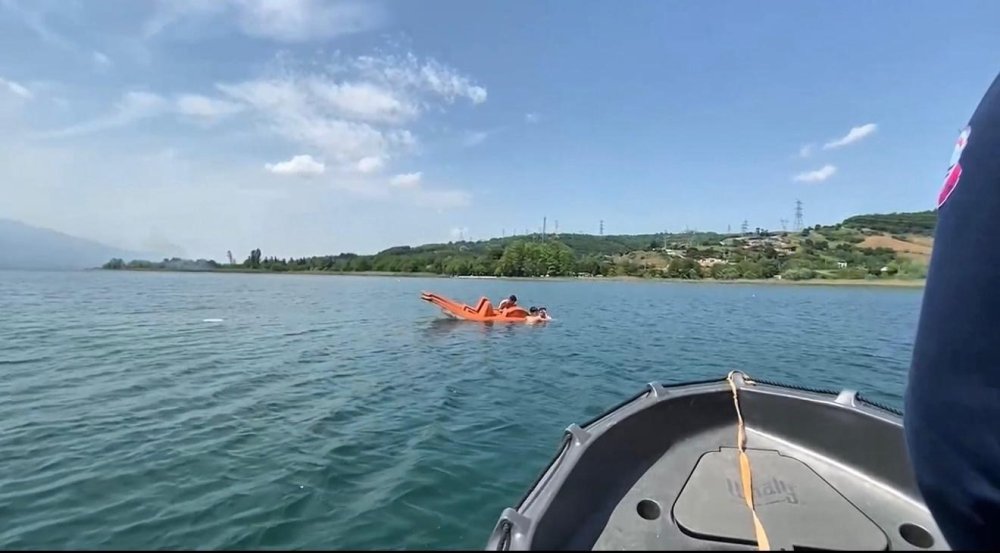 Pedallı Kanodan Düşen 3 Kişi Son Anda Kurtarıldı