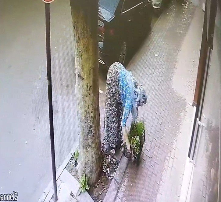 Akıl almaz hırsızlık anı kameralara yansıdı