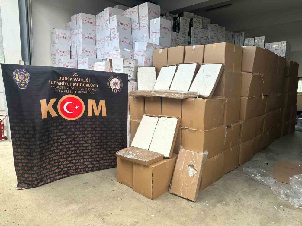 Milyonlarca Makaron Ve Binlerce Litre Etil Alkol Ele Geçirildi