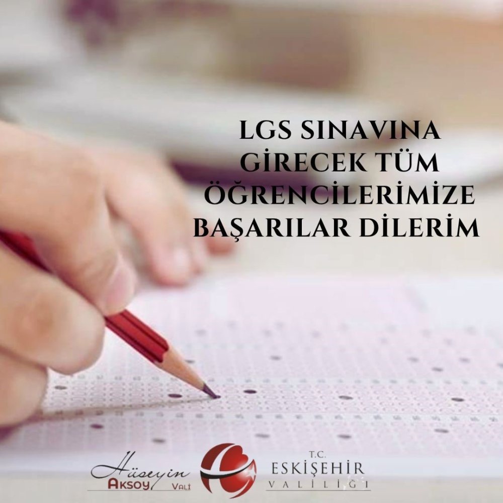 Vali Aksoy, Öğrencilere Başarılar Diledi