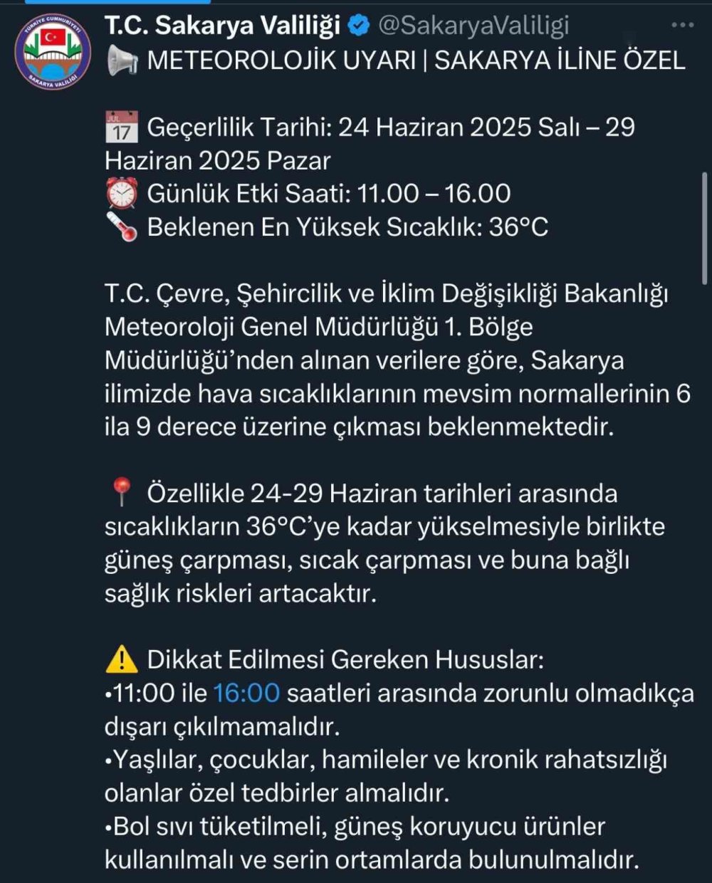 Valilik Uyardı: O Saatlerde Dışarı Çıkmayın