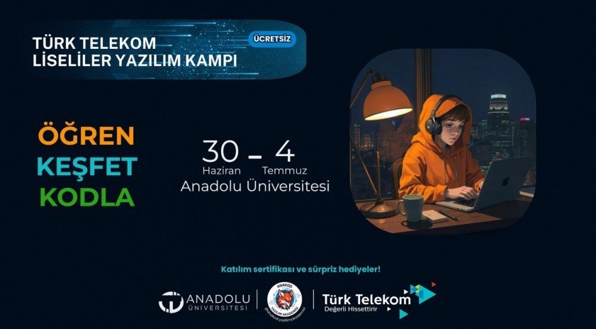 Öğrencilere Ücretsiz Yazılım Kampı