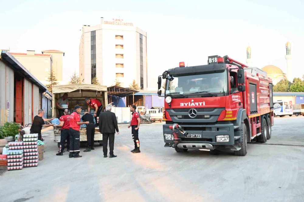 Bozüyük’ten Yangın Bölgesine Yardım