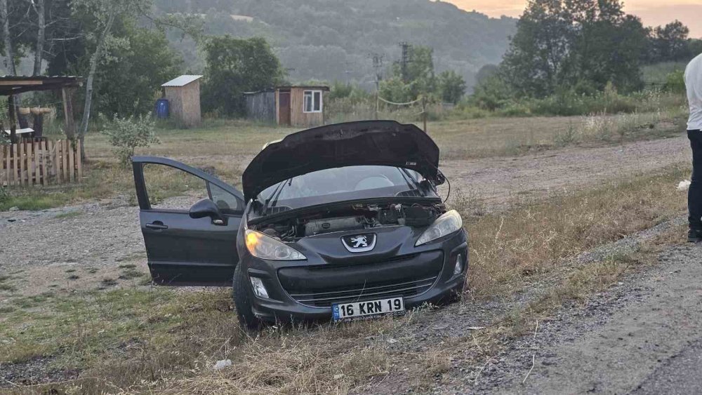 İki Otomobil Kafa Kafaya Çarpıştı