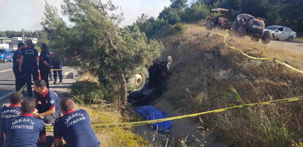 Traktörün devrilmesi sonucu hayatını kaybetti