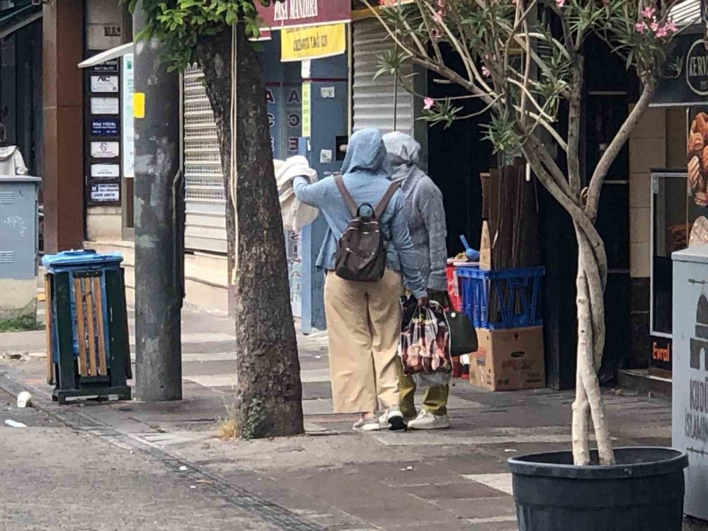 Yağmurdan Kaçmak İçin Saçakların Altına Sığındılar