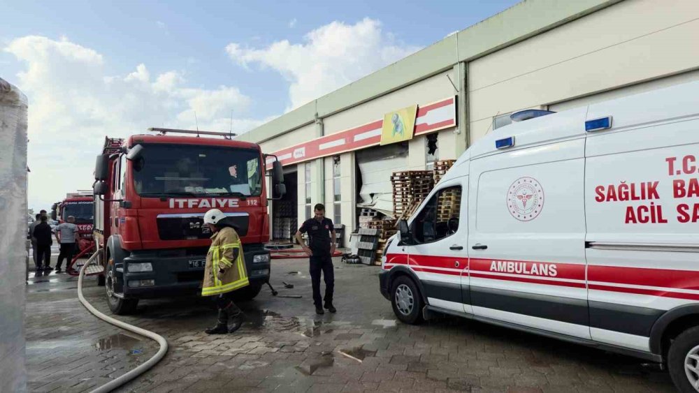 Zeytin Tesisinde Yangın