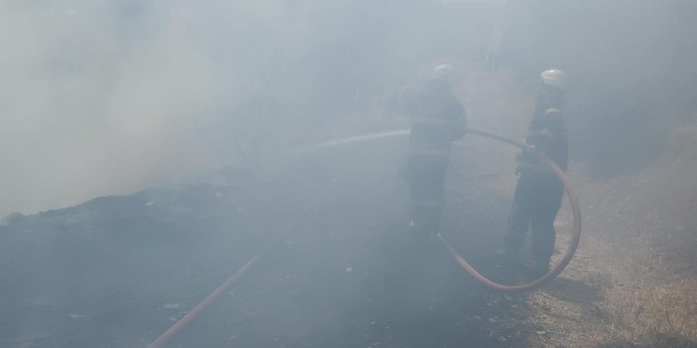 Trafo Yakınında Ot Yangını Paniğe Sebep Oldu