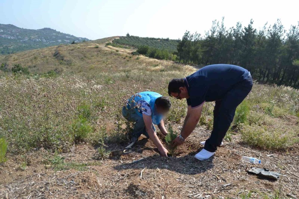 Hükümlüler, 15 Temmuz Şehitleri Anısına Fidanları Toprakla Buluşturdu