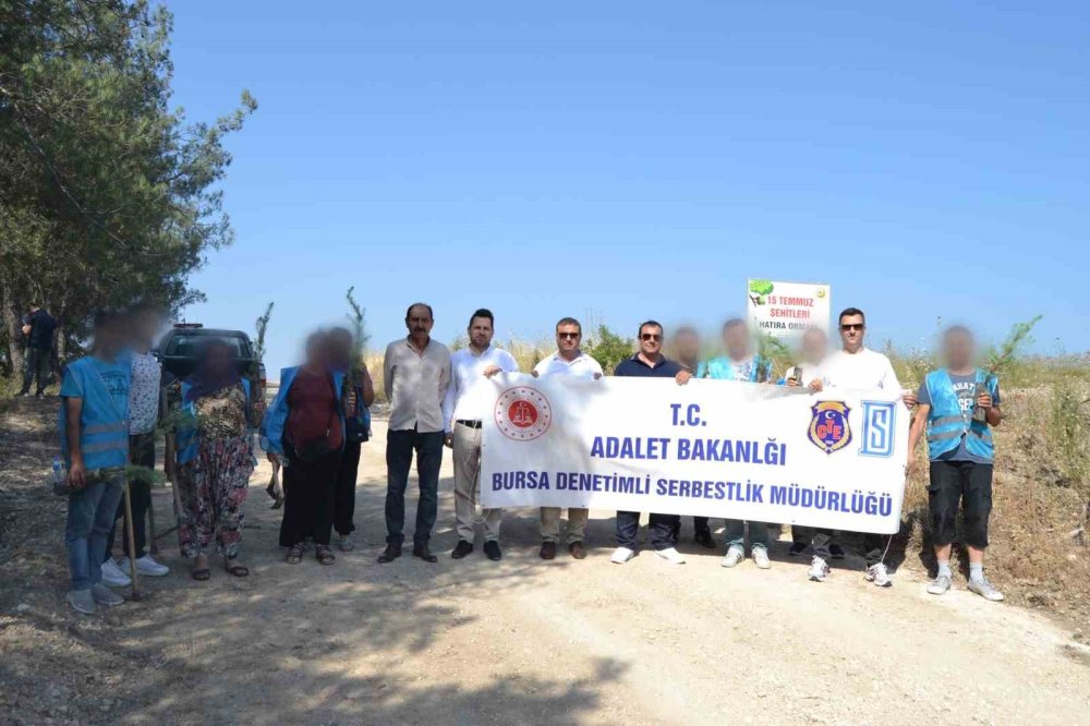 Hükümlüler, 15 Temmuz Şehitleri Anısına Fidanları Toprakla Buluşturdu