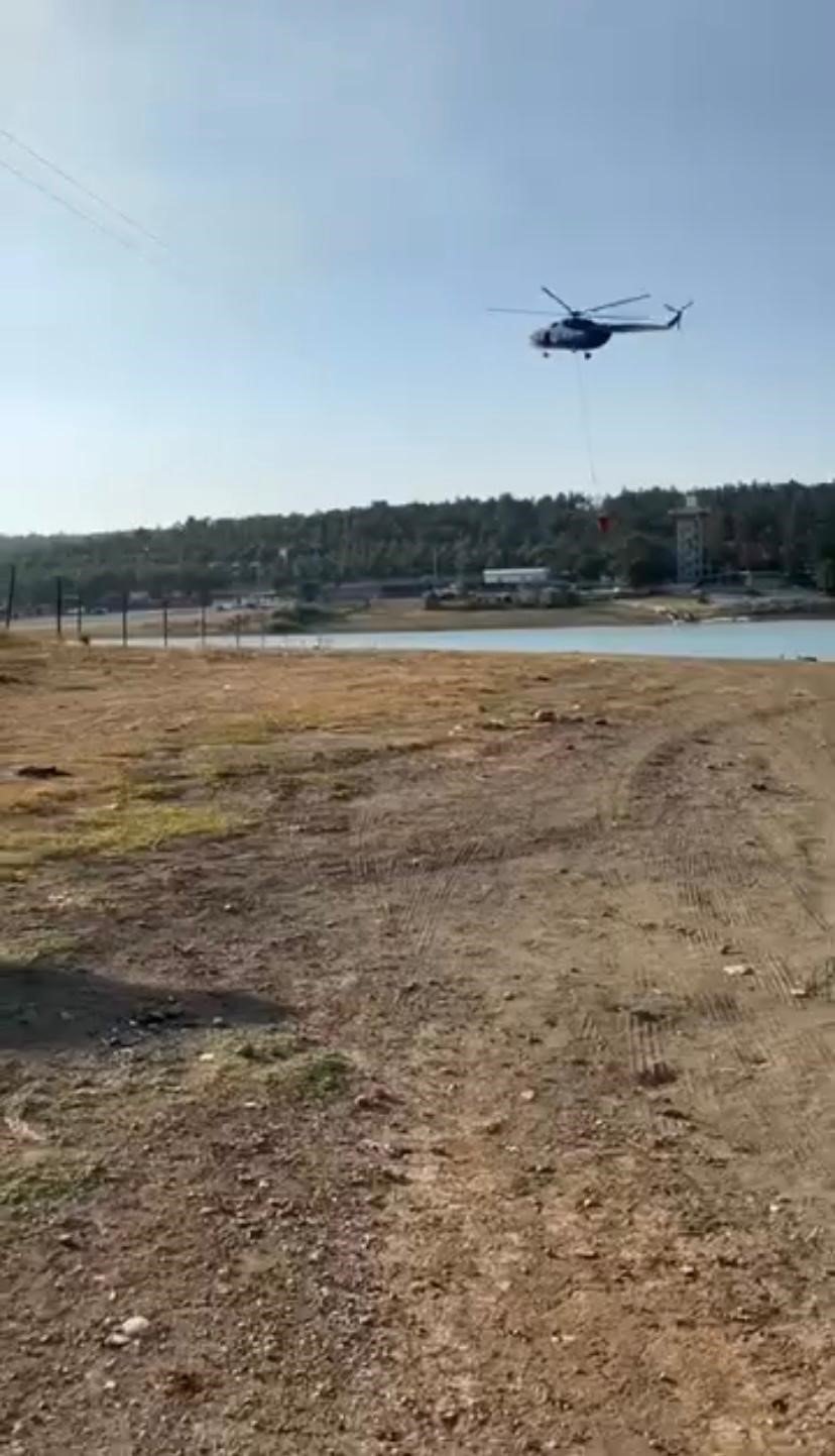 Yangına Müdahale Eden Jandarma Pilotundan Büyük Ustalık
