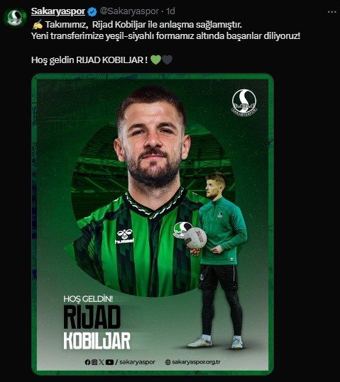 Sakaryaspor'da Yeni Transfer