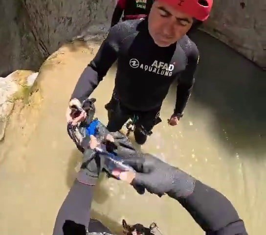 Afad Personelinden  Suda Arama Kurtarma Eğitimi