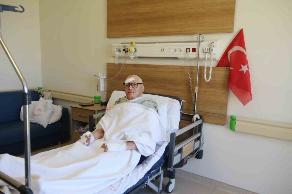 6 bin voltluk akıma kapılıp ölümden dönen mühendis tedavi oldu