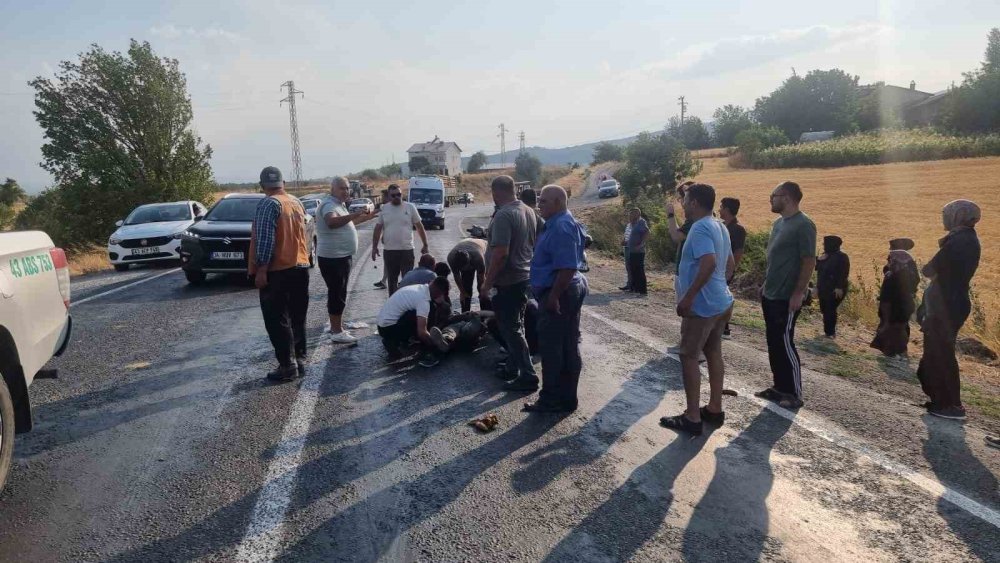 Yaşanan Motosiklet Kazasında 1 kişi yaralandı