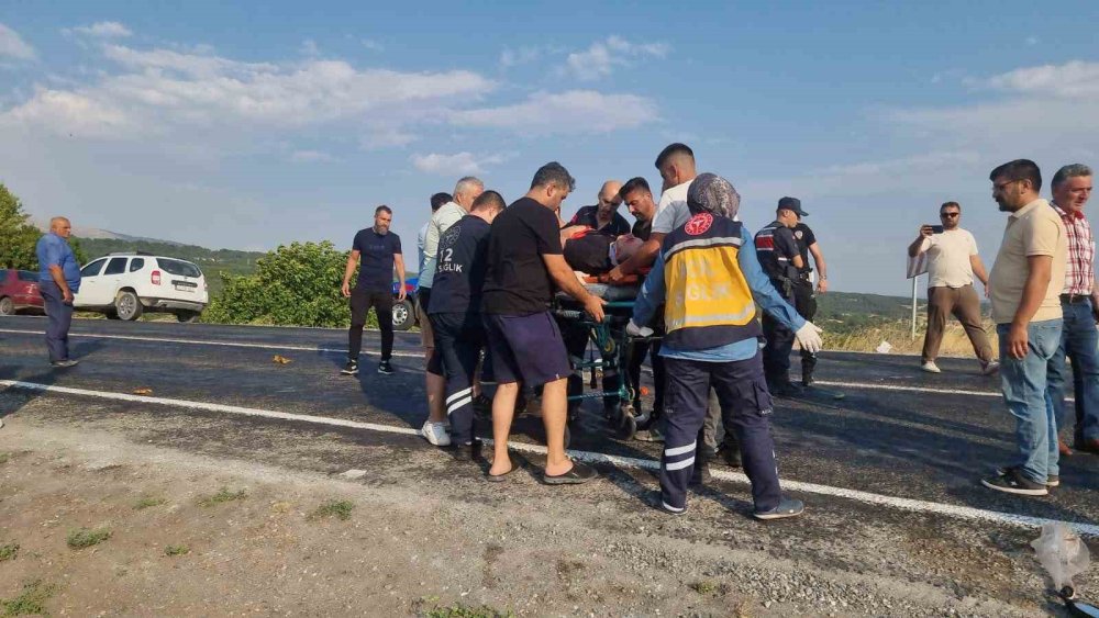 Yaşanan Motosiklet Kazasında 1 kişi yaralandı