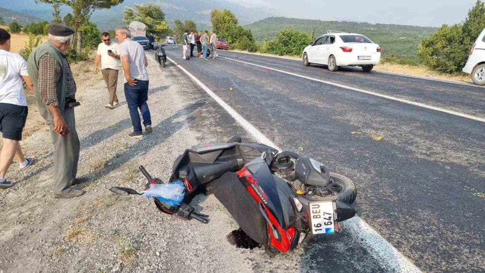 Yaşanan Motosiklet Kazasında 1 kişi yaralandı