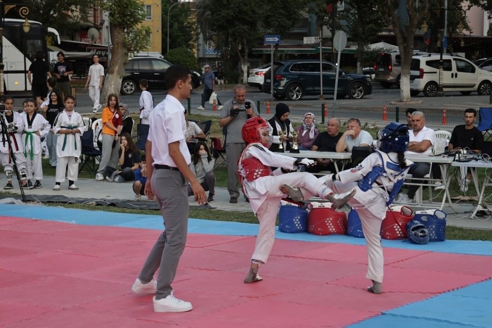 Minikler Taekwondo Turnuvası Renkli Görüntülere Sahne Oldu