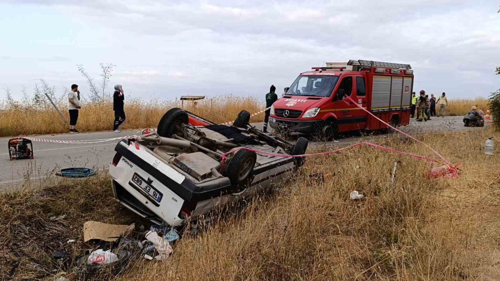 Takla Atan Otomobildeki Sürücü Hayatını Kaybetti