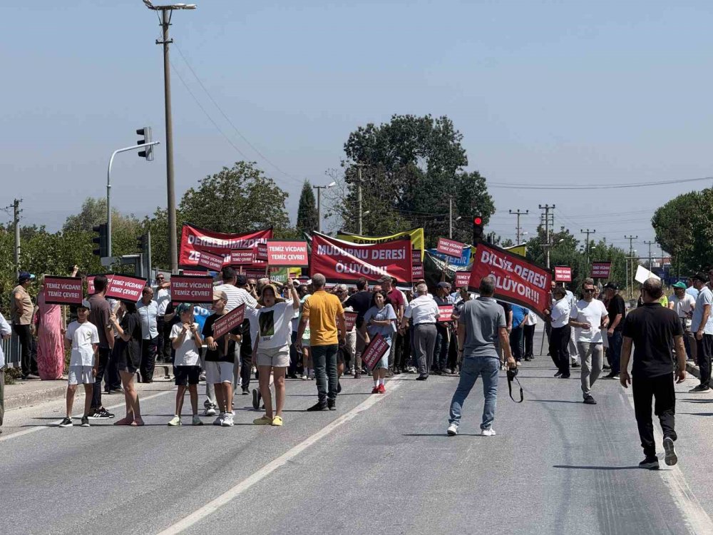Fabrikaların Dereye Bıraktığı Atıklara Tepki İçin Yürüdüler