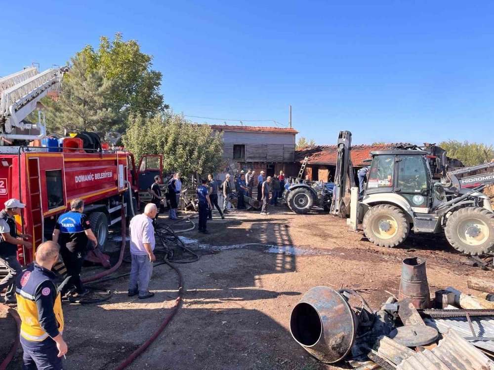 Hızar Atölyesinde Yangın